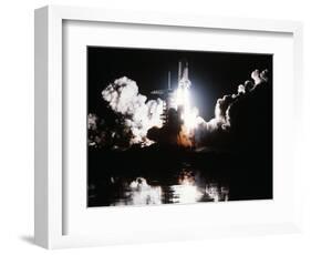 Challenger Liftoff 1983-null-Framed Photographic Print