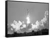 Challenger Liftoff 1984-Glenda Dixon-Framed Stretched Canvas