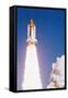 Challenger Space Shuttle Lifting Off-null-Framed Stretched Canvas