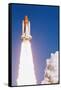 Challenger Space Shuttle Lifting Off-null-Framed Stretched Canvas