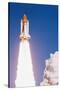 Challenger Space Shuttle Lifting Off-null-Stretched Canvas