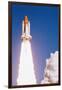Challenger Space Shuttle Lifting Off-null-Framed Photographic Print
