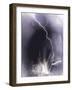 Challenger struck by lightning-Science Source-Framed Giclee Print