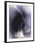 Challenger struck by lightning-Science Source-Framed Giclee Print