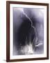 Challenger struck by lightning-Science Source-Framed Giclee Print