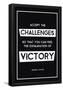 Challenges Of Victory-null-Framed Poster