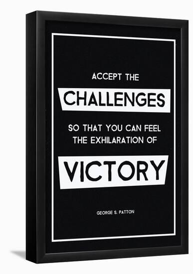 Challenges Of Victory-null-Framed Poster
