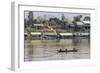 Cham People Using a Dai Fishing System for Trei Real Fish on the Tonle Sap River, Cambodia-Michael Nolan-Framed Photographic Print