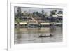 Cham People Using a Dai Fishing System for Trei Real Fish on the Tonle Sap River, Cambodia-Michael Nolan-Framed Photographic Print