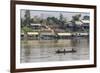 Cham People Using a Dai Fishing System for Trei Real Fish on the Tonle Sap River, Cambodia-Michael Nolan-Framed Photographic Print