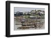 Cham People Using a Dai Fishing System for Trei Real Fish on the Tonle Sap River, Cambodia-Michael Nolan-Framed Photographic Print