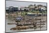 Cham People Using a Dai Fishing System for Trei Real Fish on the Tonle Sap River, Cambodia-Michael Nolan-Mounted Photographic Print