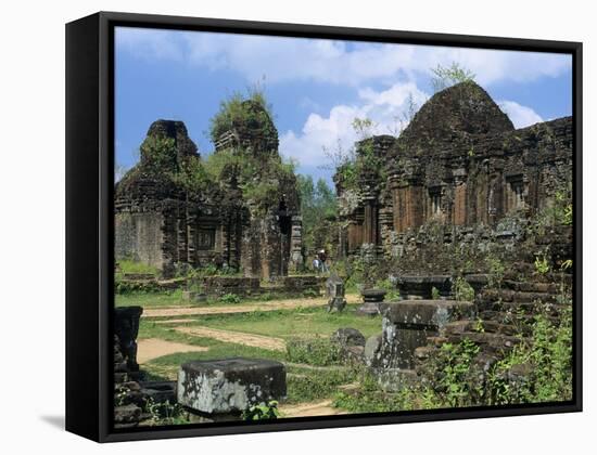 Cham Ruins, My Son, UNESCO World Heritage Site, Near Hoi An, South Central Coast, Vietnam, Indochin-Stuart Black-Framed Stretched Canvas