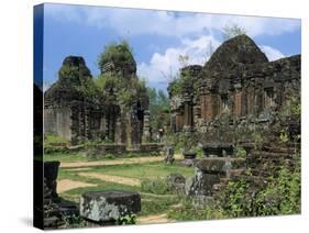 Cham Ruins, My Son, UNESCO World Heritage Site, Near Hoi An, South Central Coast, Vietnam, Indochin-Stuart Black-Stretched Canvas