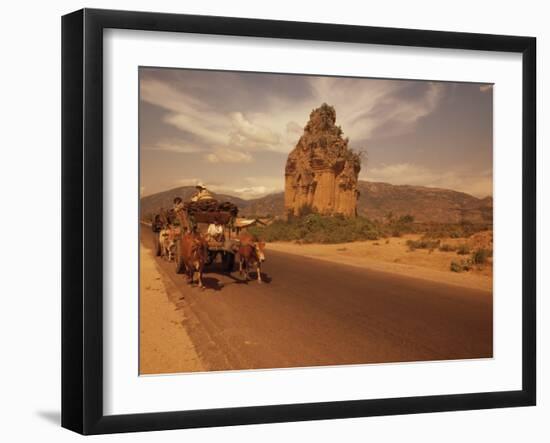 Cham Tower of Phan Thiet, Thuan Hai, Vietnam, Indochina, Southeast Asia-Alain Evrard-Framed Photographic Print