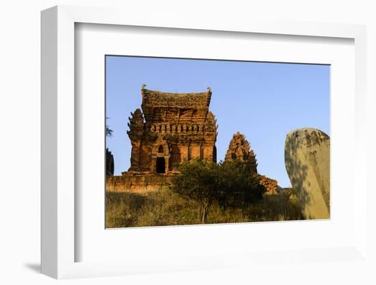 Cham Towers of Po Klong Garai, Dating from 13th and 14th Century, Phan Rang-Nathalie Cuvelier-Framed Photographic Print