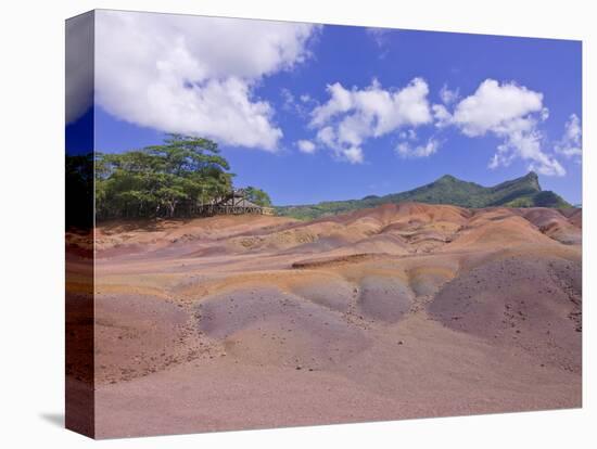 Chamarel Coloured Earths, Mauritius, Indian Ocean, Africa-null-Stretched Canvas