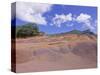 Chamarel Coloured Earths, Mauritius, Indian Ocean, Africa-null-Stretched Canvas