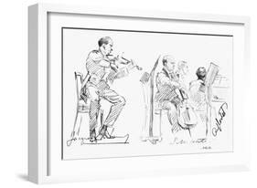 Chamber Musicians, c1935-Hilda Wiener-Framed Giclee Print