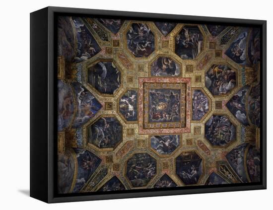 Chamber of Amor and Psyche, Frescoed Ceiling-Giulio Romano-Framed Stretched Canvas