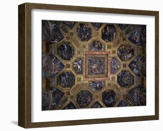 Chamber of Amor and Psyche, Frescoed Ceiling-Giulio Romano-Framed Giclee Print