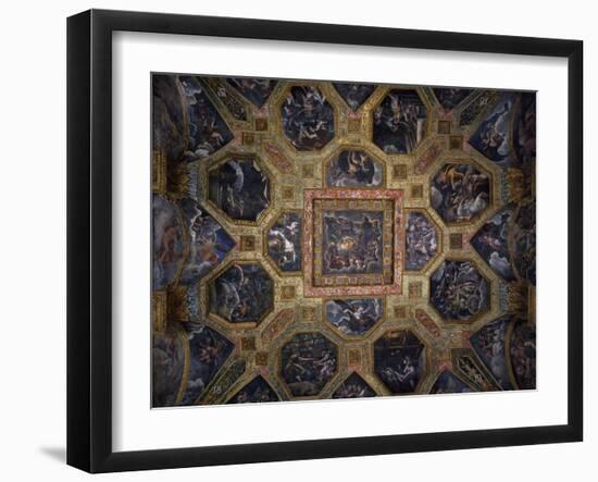 Chamber of Amor and Psyche, Frescoed Ceiling-Giulio Romano-Framed Giclee Print