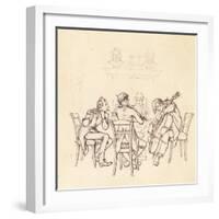 Chamber Quartet, 1875-null-Framed Art Print