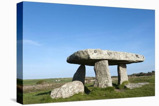 Chamber Tomb of Lanyon Quoit, Land's End Peninsula, Cornwall, England-Paul Harris-Stretched Canvas