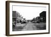 Chamberlain, South Dakota - Northern View up Main Street-Lantern Press-Framed Art Print