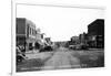 Chamberlain, South Dakota - Northern View up Main Street-Lantern Press-Framed Art Print