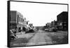 Chamberlain, South Dakota - Northern View up Main Street-Lantern Press-Framed Stretched Canvas