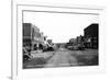 Chamberlain, South Dakota - Northern View up Main Street-Lantern Press-Framed Premium Giclee Print