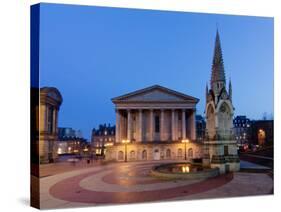 Chamberlain Square at Dusk, Birmingham, Midlands, England, United Kingdom, Europe-Charles Bowman-Stretched Canvas