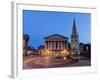 Chamberlain Square at Dusk, Birmingham, Midlands, England, United Kingdom, Europe-Charles Bowman-Framed Photographic Print