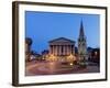 Chamberlain Square at Dusk, Birmingham, Midlands, England, United Kingdom, Europe-Charles Bowman-Framed Photographic Print