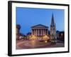 Chamberlain Square at Dusk, Birmingham, Midlands, England, United Kingdom, Europe-Charles Bowman-Framed Photographic Print