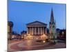 Chamberlain Square at Dusk, Birmingham, Midlands, England, United Kingdom, Europe-Charles Bowman-Mounted Photographic Print