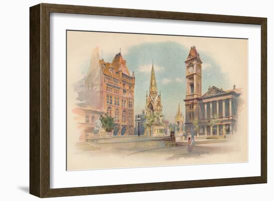 'Chamberlain Square, Birmingham. Showing the High School for Girls, c1890-Charles Wilkinson-Framed Giclee Print