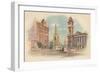 'Chamberlain Square, Birmingham. Showing the High School for Girls, c1890-Charles Wilkinson-Framed Giclee Print