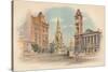 'Chamberlain Square, Birmingham. Showing the High School for Girls, c1890-Charles Wilkinson-Stretched Canvas