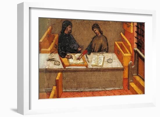 Chamberlain with His Secretary in His Office-Paolo Di Giovanni Fei-Framed Giclee Print