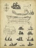 Vintage Ship Blueprint-Chambers-Art Print