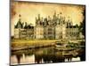 Chambord Castle - Artistic Retro Styled Picture-Maugli-l-Mounted Art Print