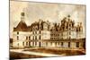 Chambord Castle - Artwork In Painting Style-Maugli-l-Mounted Art Print