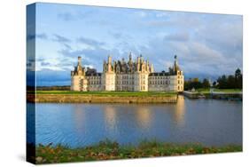 Chambord Chateau at Sunset, France-neirfy-Stretched Canvas