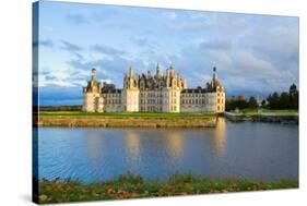 Chambord Chateau at Sunset, France-neirfy-Stretched Canvas