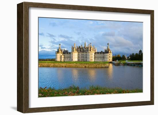 Chambord Chateau at Sunset, France-neirfy-Framed Photographic Print