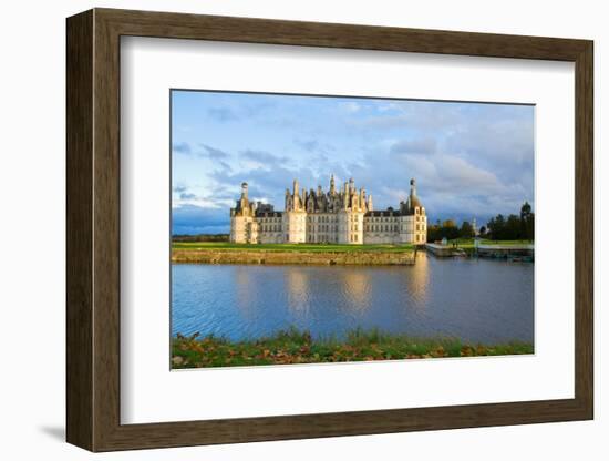 Chambord Chateau at Sunset, France-neirfy-Framed Photographic Print