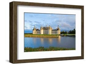 Chambord Chateau at Sunset, France-neirfy-Framed Photographic Print