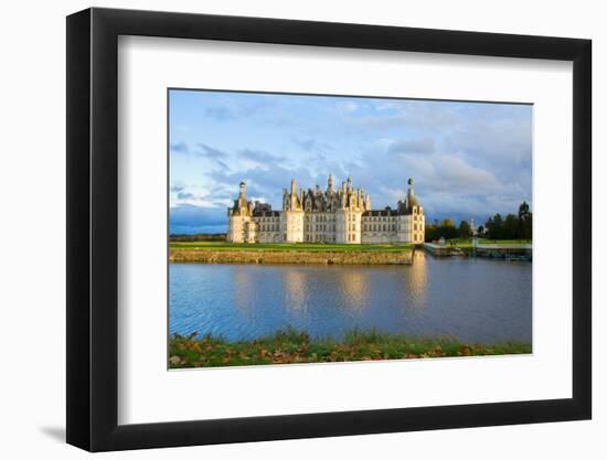 Chambord Chateau at Sunset, France-neirfy-Framed Photographic Print